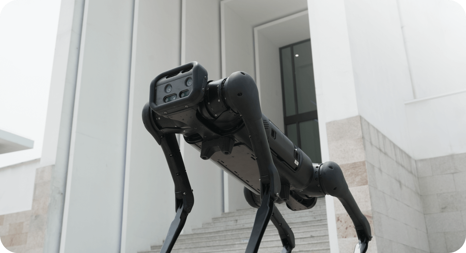 Unitree AlienGo quadruped robot hero