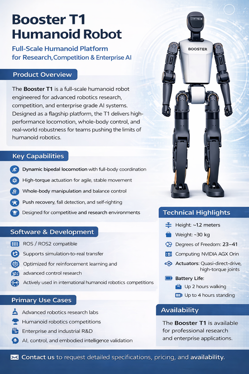 Booster T1 Humanoid Robot